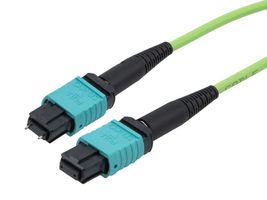 L-COM MPMF12OM5BZ-3 Fibre Optic Cable, Multimode, 12 Fibres, 50µm/125µmDia, MPO Plug-MPO Jack, 3m