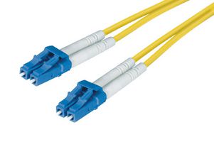 L-COM SFODLC-CL-01 Fibre Optic Cable, Singlemode, 2 Fibres, 9µm/125µmDia, LC-LC Duplex, 1m