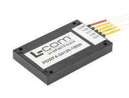 L-COM PDWFA-04120-19NN 多路复用器/解复用器,OADM,4 通道,1564.68 nm,45 dB,45 mm x 8.5 mm x 70 mm