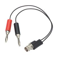 L-COM BC60 BNC Breakout, BNC Jack, Banana Plugs x 2, 6 ", 152.4 mm