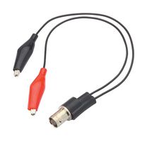 L-COM BC80 BNC Breakout, BNC Jack, Alligator Clips x 2, 6 ", 152.4 mm