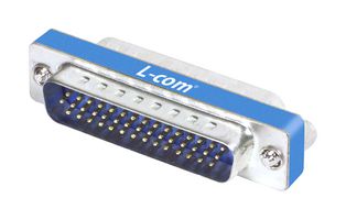 L-COM DGB50MF 连接器适配器, D-sub, 标准 D Sub, 插头, 50 路, 标准 D Sub, 插座, 50 路