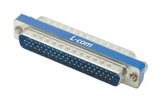 L-COM DGBH62MF 连接器适配器, D-sub, 高密度 D Sub, 插头, 62 路, 高密度 D Sub, 插座, 62 路