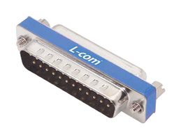 L-COM DGF25MF 连接器适配器, D-sub, 标准 D Sub, 插头, 25 路, 标准 D Sub, 插座, 25 路