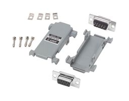 L-COM DIY9FF D Sub Connector Adapter, Standard D Sub, Receptacle, 9 Ways, Standard D Sub, Receptacle, 9 Ways