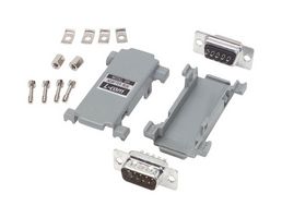 L-COM DIY9MF D Sub Connector Adapter, Standard D Sub, Plug, 9 Ways, Standard D Sub, Receptacle, 9 Ways