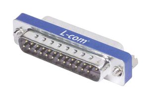 L-COM DMA040MF D Sub Connector Adapter, Standard D Sub, Plug, 25 Ways, Standard D Sub, Receptacle, 25 Ways