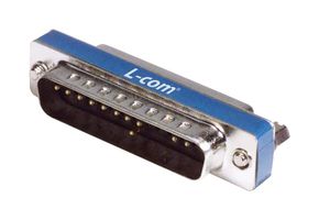 L-COM DMA072MF 连接器适配器, D-sub, 标准 D Sub, 插头, 25 路, 标准 D Sub, 插座, 25 路