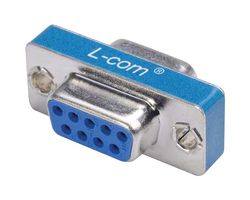 L-COM GCP9F 连接器适配器, D-sub, 标准 D Sub, 插座, 9 路, 标准 D Sub, 插座, 9 路