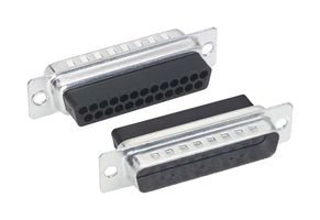 L-COM C&P25M-TRAY D Sub Connector, Standard, Plug, 25 Contacts, DB, Crimp