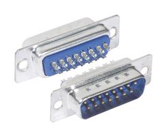 L-COM SD15P-TRAY D-Sub 连接器, 标准, 插头, 15 触点, DA, 焊接杯