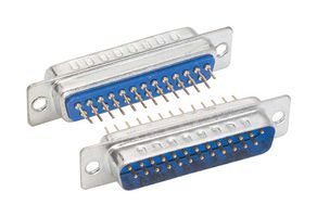 L-COM SD25P-PC D Sub Connector, Standard, Plug, 25 Contacts, DB, Solder