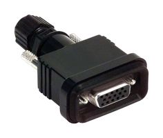 L-COM WPHDB15S-KIT D Sub Connector, High Density, Receptacle, WPHD Series, 15 Contacts, DE, Solder