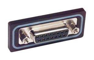 L-COM WPSD15S D Sub Connector, Standard, Receptacle, 15 Contacts, DA, Solder Cup