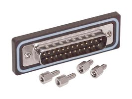 L-COM WPSD25P D-Sub 连接器, 标准, 插头, 25 触点, DB, 焊接杯