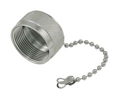 L-COM ADM-CAP01 Dust Cap / Cover, Protective Cap, 7/16 DIN Coaxial Plug Connectors, Brass Body