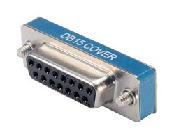 L-COM DML015P 防尘盖/罩, 盖, DB15 D-Sub插头连接器, 钢主体