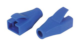 L-COM MPC45D50-BLU Connector Accessory, Blue, Snagless Boot, L-Com TDS8PC5 & TDS8PC6 Series Shielded RJ45 Plugs