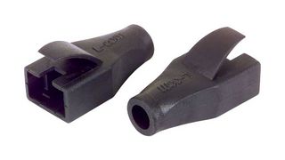L-COM MPC45D55-BLK 连接器配件, 黑色, 无钉卡护套, L-Com TDS8PC5 和 TDS8PC6 系列屏蔽 RJ45 插头, 8 路, LSZH (低烟无卤), MPC45D55 Series
