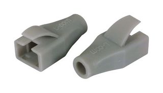 L-COM MPC45D65-DGRY 连接器配件, 深灰色, 无钉卡护套, L-Com TDS8PC5 和 TDS8PC6 系列屏蔽 RJ45 插头, 8 路, LSZH (低烟无卤), MPC45D65 Series