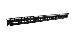 L-COM PR175-24KS-CM Patch Panel, RJ45, 24 Ports, 1U