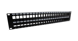 L-COM PR35-48KS-CM 配线架, RJ45, 48 端口, 2机架单元
