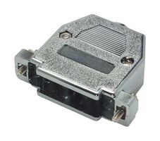 L-COM SDC25M 连接器后壳, D Sub, DB, 180°, 金属化塑料主体