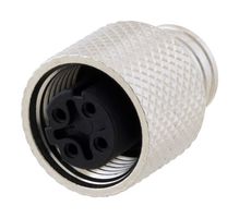 L-COM M124DF-MLD 传感器连接器, M12, 母, 4路, 焊接插座, 直形线缆安装