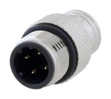 L-COM M124DM-MLD 传感器连接器, M12, 公, 4路, 焊接插头, 直形线缆安装