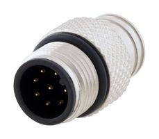 L-COM M128AM-MLD 传感器连接器, M12, 公, 8路, 焊接插头, 直形线缆安装