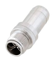 L-COM M128XM-MLD 传感器连接器, M12, 公, 8路, 焊接插头, 直形线缆安装