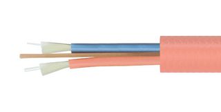 L-COM FOBOM2IB2-M 光纤电缆, 多模, 50µm / 125µm, 2 光纤, 2 mm, 3.3 ft, 1 m