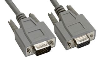 AMPHENOL CABLES ON DEMAND CS-DSDHD15MF0-010 计算机电缆, D-SUB高密度插头, 15路, D-Sub H/D插座, 15路, 10 ft, 3.05 m, 灰色
