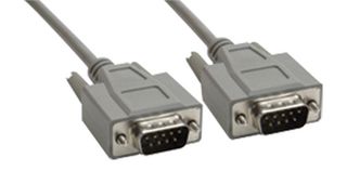 AMPHENOL CABLES ON DEMAND CS-DSSMDB9MM0-005 Computer Cable, D Subminiature Plug, 9 Way, D Subminiature Plug, 9 Way, 5 ft, 1.52 m, Grey