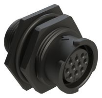 AMPHENOL SINE/TUCHEL FLS712N10S03 圆形连接器, 标准圆形连接器, ecomate Aquarius Fathom Lock Series, 锁紧螺母插座, 10 触点, 压接插座-无触芯, 快锁
