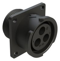 AMPHENOL SINE/TUCHEL FLS014N3S03 圆形连接器, 标准圆形连接器, ecomate Aquarius Fathom Lock Series, 墙壁安装插座, 3 触点, 压接插座-无触芯, 快锁