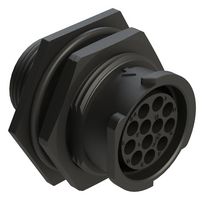 AMPHENOL SINE/TUCHEL FLS714N12S03 圆形连接器, Standard Circular Connector, ecomate Aquarius Fathom Lock Series, 锁紧螺母插座, 12 触点, 压接插座-无触芯