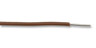 MULTICOMP PRO MCP00012 电线, PVC, 棕色, 23 AWG, 0.28 mm², 328 英尺, 100 m, BS4808 / Def Stan 61-12, 1/0.6