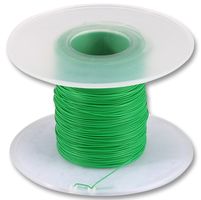 MULTICOMP PRO 100-26TG 线缆, 实心, 绕包电缆, ETFE(乙烯 - 四氟乙烯), 绿色, 26 AWG, 实心, 328 ft