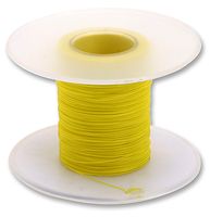 MULTICOMP PRO 100-30Y Wire, Solid, Wrapping, PVDF, Yellow, 30 AWG, Solid, 328 ft