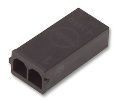 MOLEX 43680-2002 连接器外壳, 黑色, Sabre 43680 Series, 插头, 2 路, 7.5 mm, Molex Sabre 43178 系列公压接端子