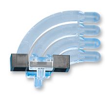 MENTOR 1276.1004 Light Pipe, Lying, 25.2 mm, 4 Pipes, Circular, Press Fit, Transparent