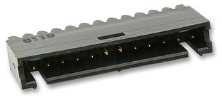 AMP - TE CONNECTIVITY 8-102202-4 引脚针座, 垂直, 线至板, 2.54 mm, 1 排, 3 触点, 通孔直型, AMPMODU Mod II