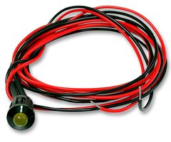 CML INNOVATIVE TECHNOLOGIES 1980100351900 发光二极管指示器 面板安装, 摁入式, 绿色, 24 VDC, 8 mm, 10 mA, 25 mcd, 无评级