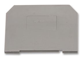WAGO 282-311 端 / 中间板, 用于Wago轨安装端子块, 灰色
