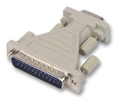 VIDEK 1073 连接器适配器, D-sub, 标准 D Sub, 插头, 9 路, 标准 D Sub, 插头, 25 路