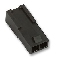 MOLEX 43640-0201 Connector Housing, Black, Micro-Fit 3.0 43640 Series, Plug, 2 Ways, 3 mm