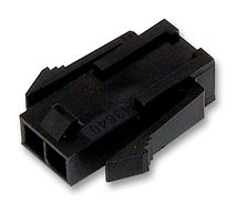 MOLEX 43640-0200 连接器外壳, 单排, 面板安装, Micro-Fit 3.0 43640, 插头, 2 路, 3 mm, Molex Micro-Fit 3.0 43031系列插针触芯