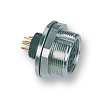 BINDER 09 0424 80 07 圆形连接器, Subminiature Circular Connector, 712系列, 面板安装插座, 7 触点, 焊接插座