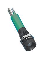 CML INNOVATIVE TECHNOLOGIES 190B1351 发光二极管指示器 面板安装, 黑铬挡板, 绿色, 24 V, 8 mm, 17 mA, 40 mcd, IP67